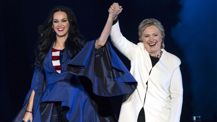 Wow! Hillary Clinton Jadi Model Untuk Produk Sepatu Katy Perry, Lihat Foto Uniknya
