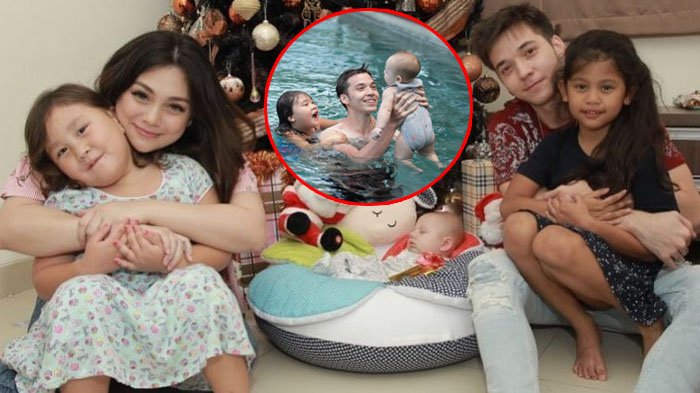 Stefan William Ajari Baby Lucio Berenang Bareng Kedua Kakaknya, Netizen Salfok ke Bagian Tangan!