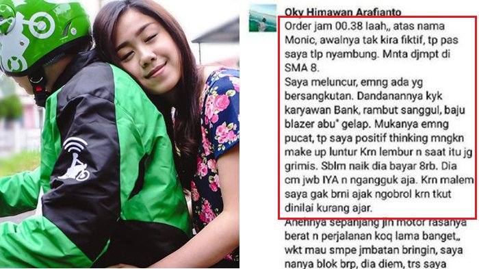 Driver Ojek Antar Cewek Kantoran Tengah Malam, saat Ditanya Rumah yang Mana, Malah Ketawa Cekikikan!