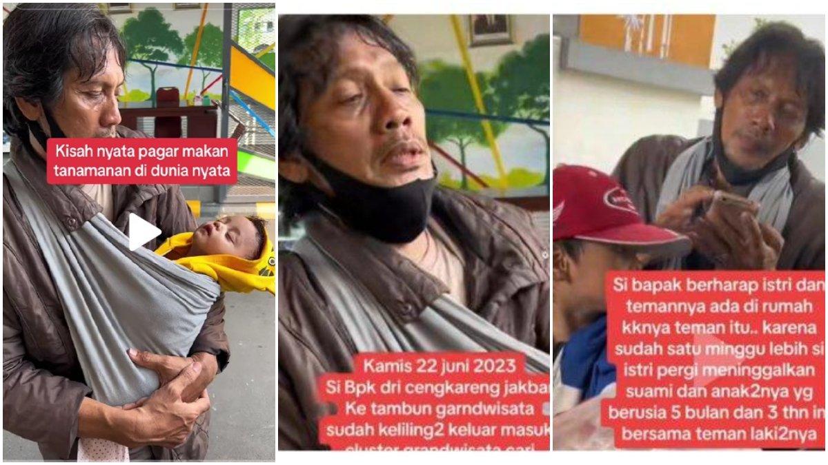 PILU Suami Gendong Bayi di Tambun Mencari Istri yang Selingkuh dengan Teman: Seminggu Tak Pulang