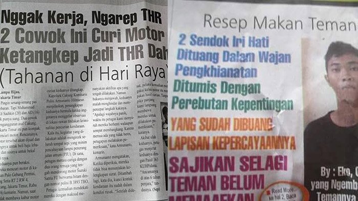 Dijamin Ngakak! Ini lho 7 Judul Nyeleneh Dari Berita di Koran