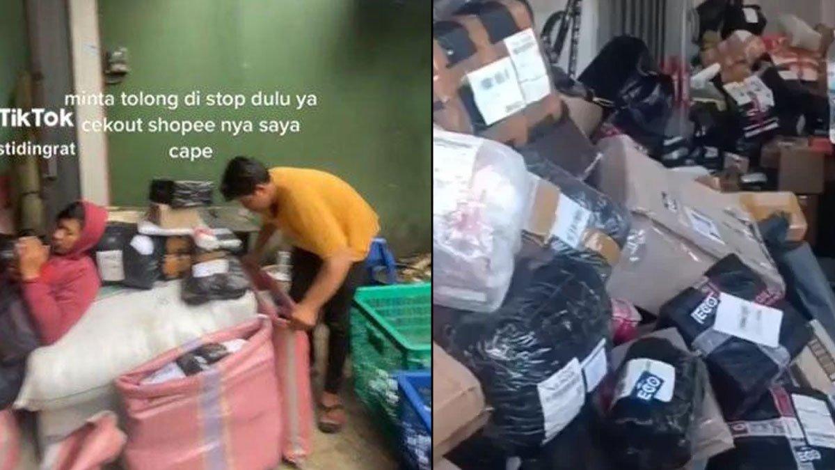 'Saya Capek' Curhat Kurir Ekspedisi, Kewalahan Antar Paket yang Membludak Jelang Lebaran : Stop Dulu