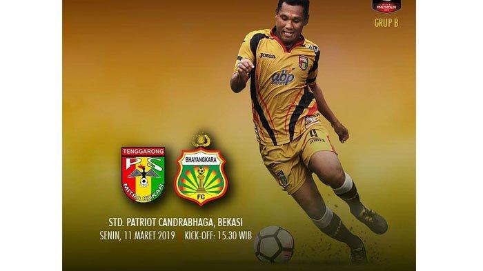 Link Live Streaming Indosiar Mitra Kukar vs Bhayangkara FC - Live Score Sore ini Jam 15.30 WIB
