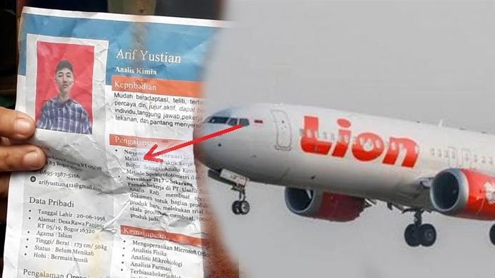 Pertama Kali Naik Pesawat, Arif Yustian Sempat Tanya Ini Sebelum Lion Air JT 610 Terbang