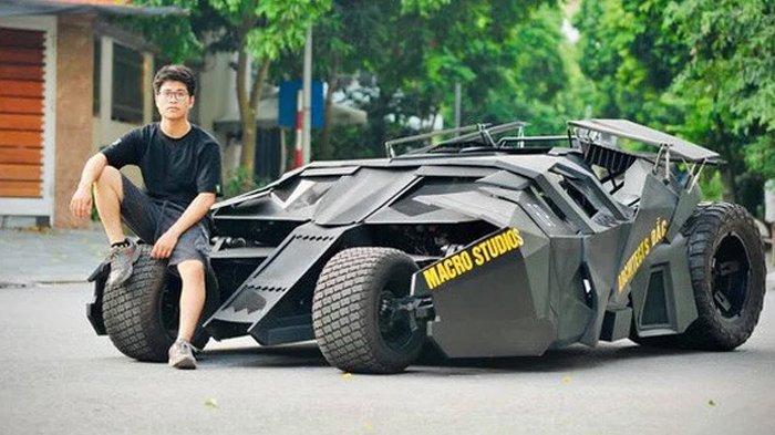 Mahasiswa Vietnam Ini Membangun Batmobile Sendiri, Terinspirasi Film Batman, 'The Dark Knight'