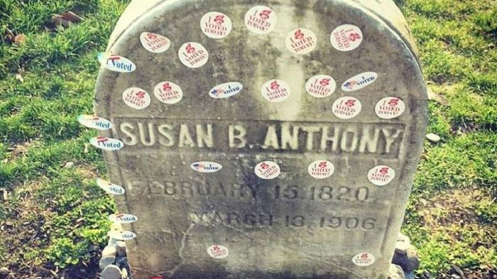 Saat Pilpres AS 2016 Kemarin, Makam Susan B. Anthony Penuh Stiker 'I Voted', Kenapa?
