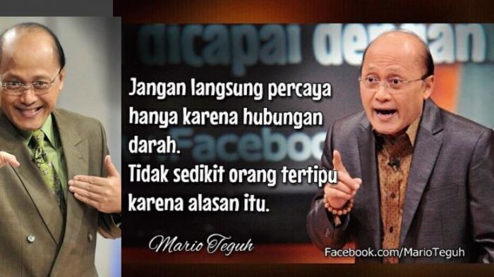 Mario Teguh Akhiri Acara yang Membesarkan Namanya! Apa Alasannya?
