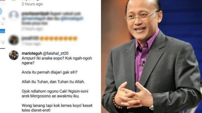 Netizen Protes Mario Teguh Tak Sebut Nama Allah, Balasan Kasar Sang Motivator Bak Wanita Menstruasi