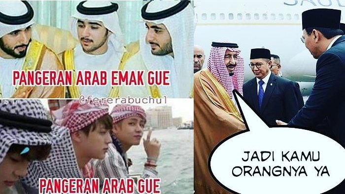 Raja Salman Tiba di Indonesia, Meme-meme Lucu Mulai Bermunculan di Media Sosial