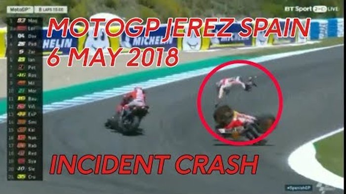 Heboh Tabrakan Beruntun di MotoGP Spanyol, Tiga Pebalap Profesional Ini Sama-sama Salahkan Lorenzo!
