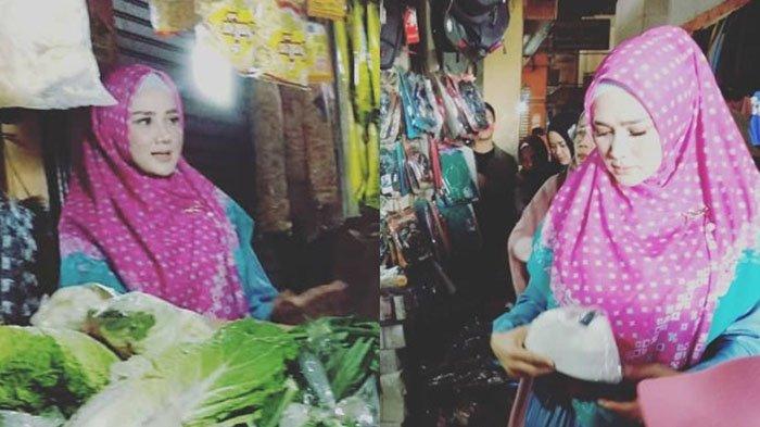 Jelang Kebebasan Suami, Mulan Jameela Blusukan ke Pasar, Istri Ahmad Dhani Buktikan Janji Kampanye