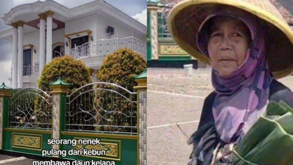 Sosok Nenek Pikul Daun Pakai Caping di Jabar Ternyata Seorang 'Sultan', 1000 Warga Rela Silaturahmi