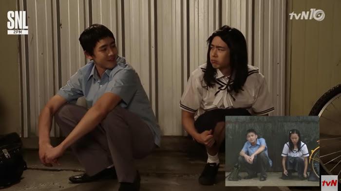 Nichkhun 2PM Parodi - Imutnya! Lihat Manisnya Gaya Seleb Ini Tiru Mon Geun Young di Acara SNL