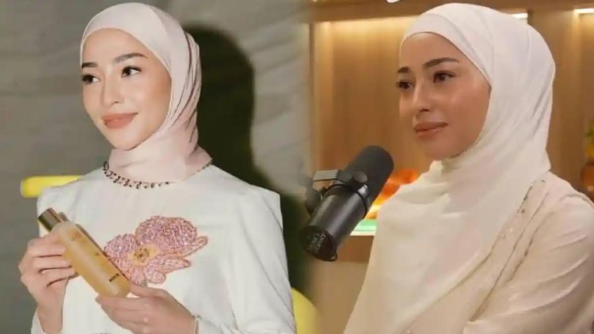 NIKITA WILLY BERHIJAB - Nikita Willy tampil mengenakan hijab saat menghadiri kegiatan publik usai Lebaran 2026.
