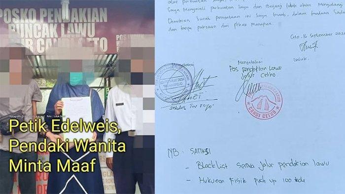 KENA AKIBATNYA! Pendaki Wanita yang Petik Edelweis Dihukum: Namanya Diblacklist & Push Up 100 Kali