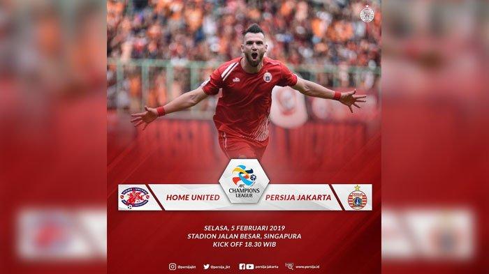 SEDANG BERLANGSUNG Live Streaming Facebook Persija Jakarta vs Home United Liga Champions Asia 2019