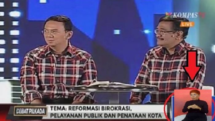 Debat Pilkada DKI 2017 - Inilah Sosok Wanita yang Terlupakan, Padahal Tangannya Sibuk Gerak-gerak