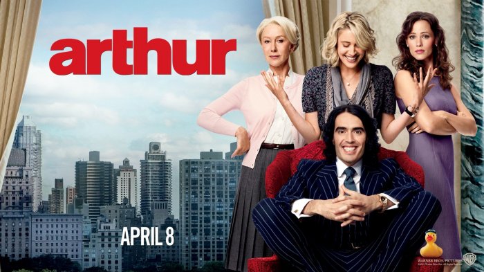Sinopsis Arthur - Russell Brand Diperebutkan Oleh 2 Perempuan Cantik!