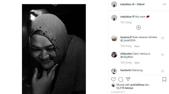 Postingan Rizky Febian 4 Januari 2017 (Instagram @rizkyfebiantv)