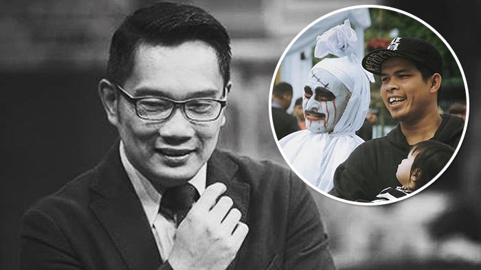 Ada Penampakan 'Pocong' di Keramaian Kota Bandung, Ternyata Ini Tujuan Ridwan Kamil