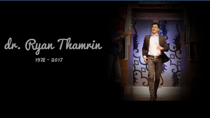 Mengundang dr Ryan Thamrin, Minimal Hotelnya Bintang 4, dan Ini 9 Syarat Lainnya