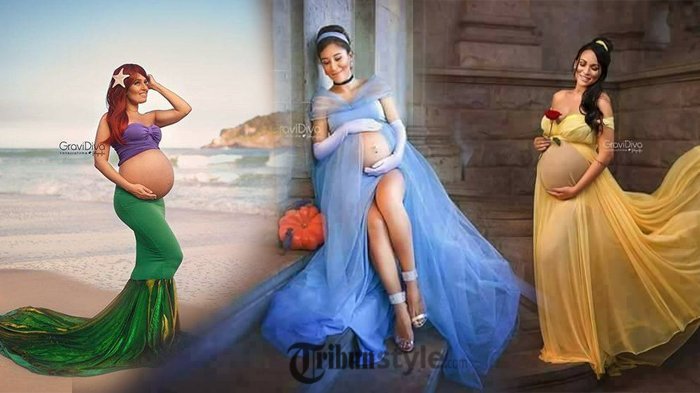 6 Foto Wanita Hamil yang Menjelma Jadi Putri Disney, Netizen Justru Jijik Lihat Perut Buncitnya!