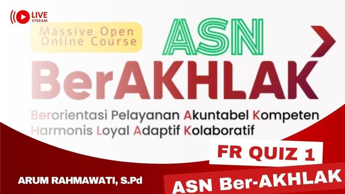 Soal MOOC ASN Berakhlak, Kunci Jawaban Materi 5 Subtema Harmonis, Latsar PPPK Sebelum Jadi ASN