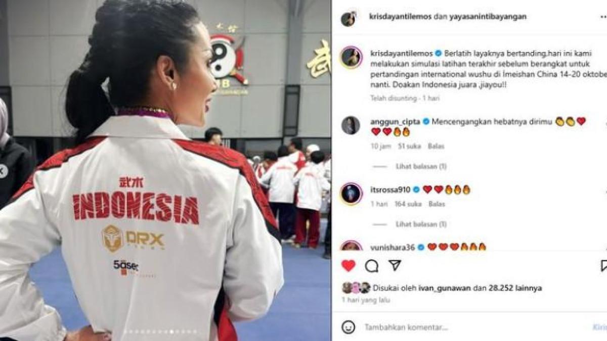 Usai menyelesaikan masa tugasnya sebagai anggota DPR RI, Kris Dayanti tak hanya kembali aktif bernyanyi tapi juga menekuni olahraga wushu