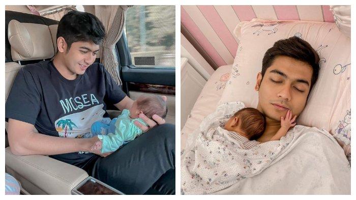 Cara Menidurkan Baby R Mencuri Perhatian, Begini Tabiat Teuku Ryan saat Ikut Mengurus Anak