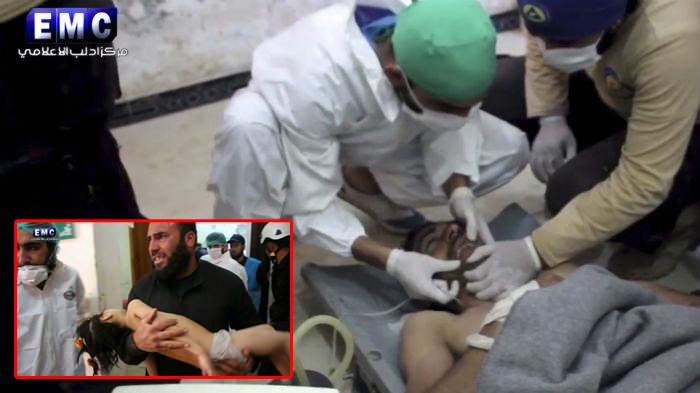 Suriah Diserang Senjata Kimia Beracun, Lebih dari 70 Orang Tewas, Amerika Salahkan Presidennya