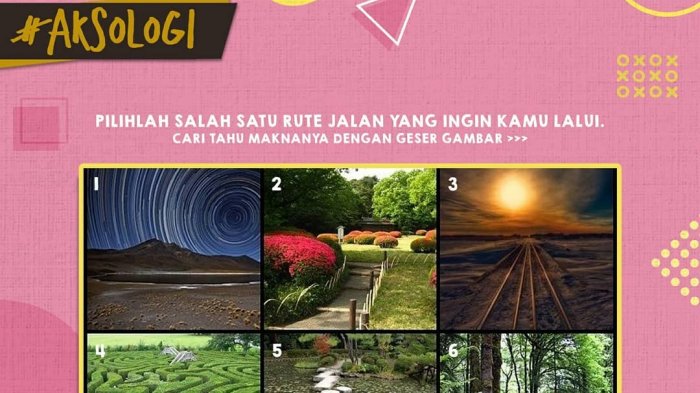 Rute Jalan Manakah yang Ingin Kamu Lewati? Pilih di Sini dan Cek Kepribadianmu