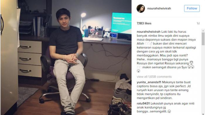 Tulis Pesan Ini Untuk Teuku Rassya, Nourah Sheivirah Malah Tuai Banyak Kritikan