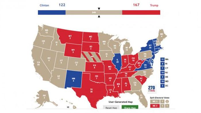 Perolehan Suara di Ohio untuk Donald Trump Unggul, Apakah Ini Pertanda Buruk untuk Hillary?