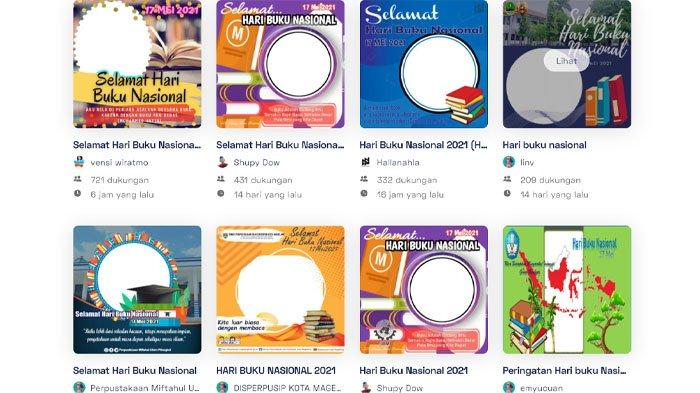 25 Link Download Kartu Ucapan Selamat Hari Buku Nasional 17 Mei 2021 di Twibbon, Ini Cara Membuatnya