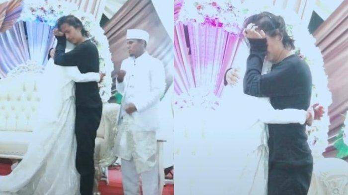 Pemuda Nangis Sesenggukan di Pelukan Pengantin Wanita, Mempelai Pria Menyaksikan, Terungkap Faktanya