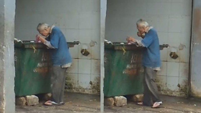 Tak Ingin Repotkan Orang Lain, Kakek Tua Ini Mengais Sampah untuk Makan, Tolak Saat Diberi Uang