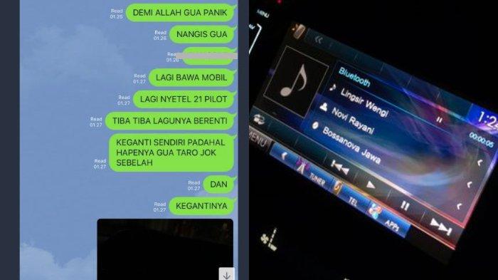 Nyetir Mobil Sendirian, Kok Playlist Mobil Ganti ke Lagu Lingsir Wengi? Pria Ini Takut Sampai Nangis
