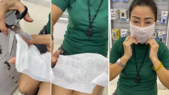 Beredar Video Tisu Basah Jadi Pengganti Masker, Tidak Direkomendasikan, Ini Penjelasan Medisnya