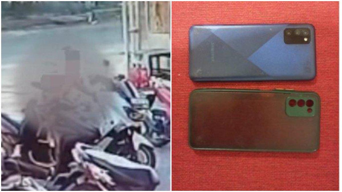 VIRAL Emak-emak Gendong Bayi di Surabaya Embat HP Tertinggal di Motor, Reaksi Suami Tuai Pujian