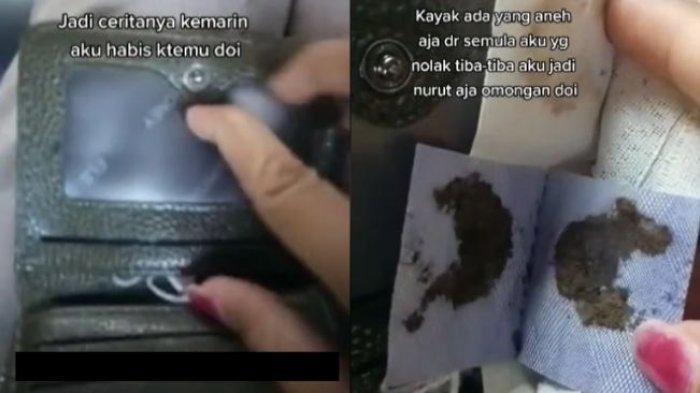 VIRAL Wanita Curigai Sikapnya Selalu Nurut ke Pacar, Syok Dapati Benda Ini di Dompet, Ada Kain Putih