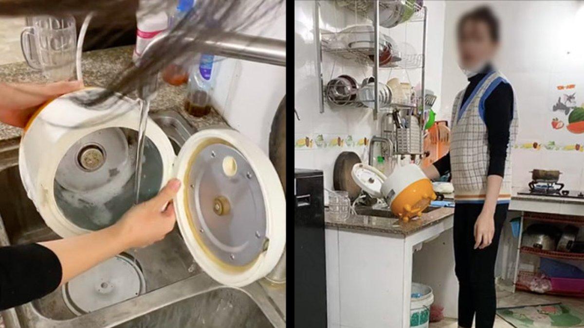 VIRAL Wanita Mencuci Rice Cooker Seperti Mencuci Piring, Suaminya Ngakak Melihatnya: Harus Beli Baru