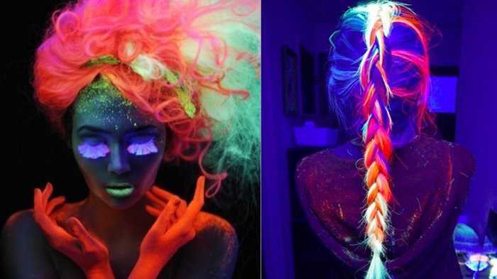 8 Perpaduan Warna Rambut Ombre Nyentrik yang Menyala dalam Ruangan Gelap, Kece Banget!