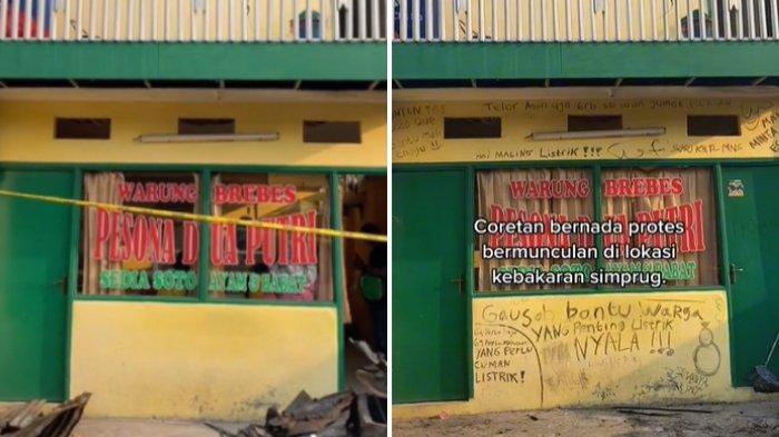 Setelah Didatangi Baim Wong, Warteg Barokah Kini Dipenuhi Coretan Protes Warga: Konten Terus Bosque