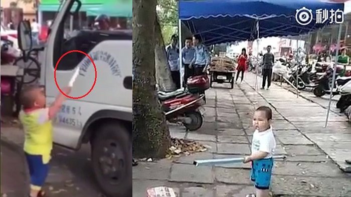Lapak Neneknya Dihadang Truk, Lihat Apa yang Bocah Ini Lakukan, Dianggap Lucu, tapi Sebenarnya Miris