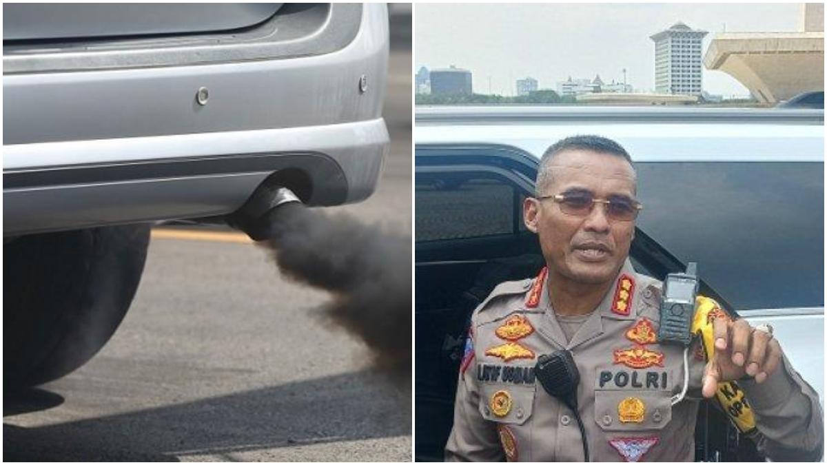 POLISI Gelar Razia Uji Emisi Kendaraan Terkait Polusi Udara Jakarta, Tak Lulus Denda Rp 250 Ribu