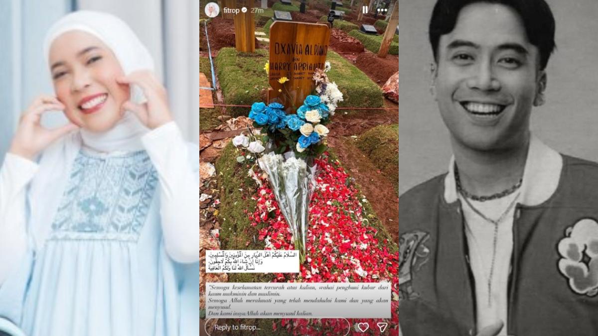Haru, Fitri Tropica Ziarah ke Makam Vidi Aldiano, Kenang Kebaikan Mendiang: Selalu Bikin Nyaman