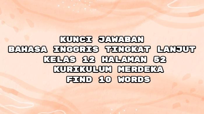 Jawaban Bahasa Inggris Kelas 12 SMA Hal 52: Find 10 Words Related to Social Media and Consumerism