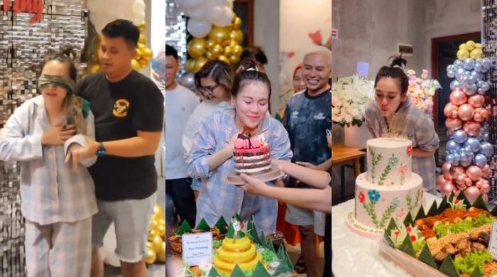 9 Potret Kejutan Ultah Ayu Ting Ting, Malah Nangis Sedih Ortu dan Lettu Fardhana Tak Hadir