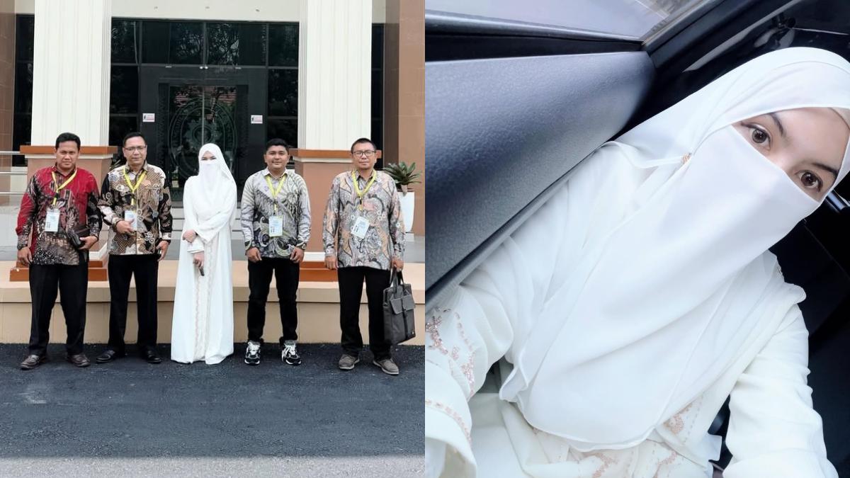 Potret Mawa Hadiri Sidang Cerai, Kenakan Baju Pengantin yang Dulu Dipakai saat Nikah dengan Insanul