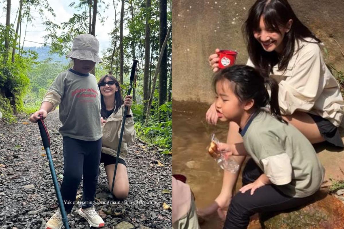 Potret Sheila Dara Sebulan Ditinggal Vidi Aldiano, Trekking Bareng Dion Wiyoko, Punya Bestie Baru